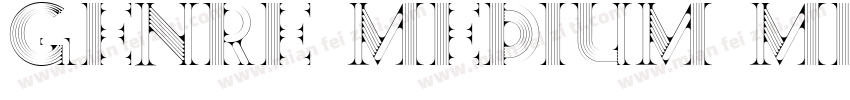 Genre Medium Medium字体转换